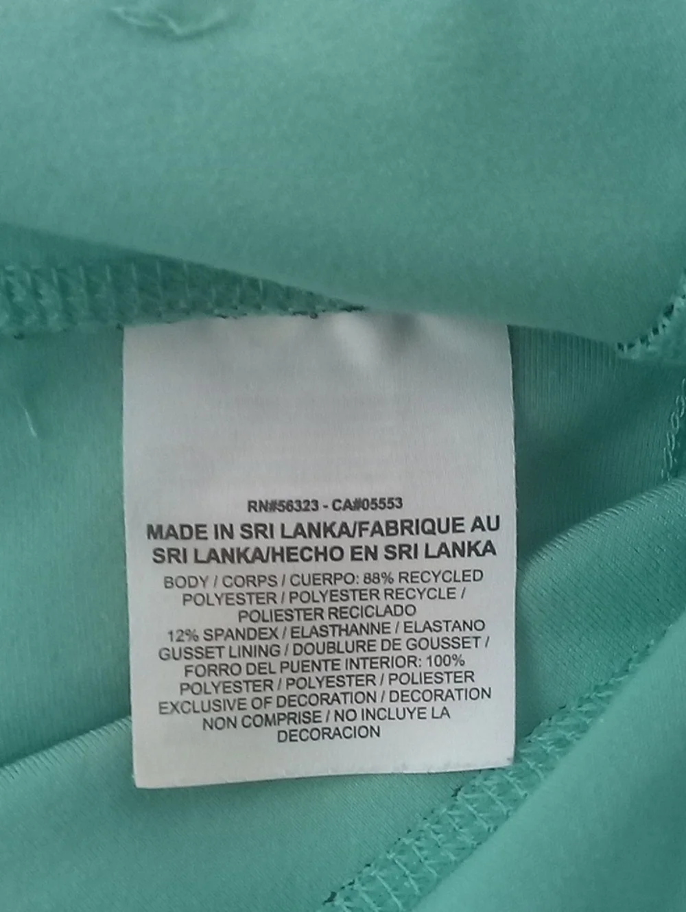Nike Aqua Capri Leggings for Women- Light Blue Active Bottoms Size XL